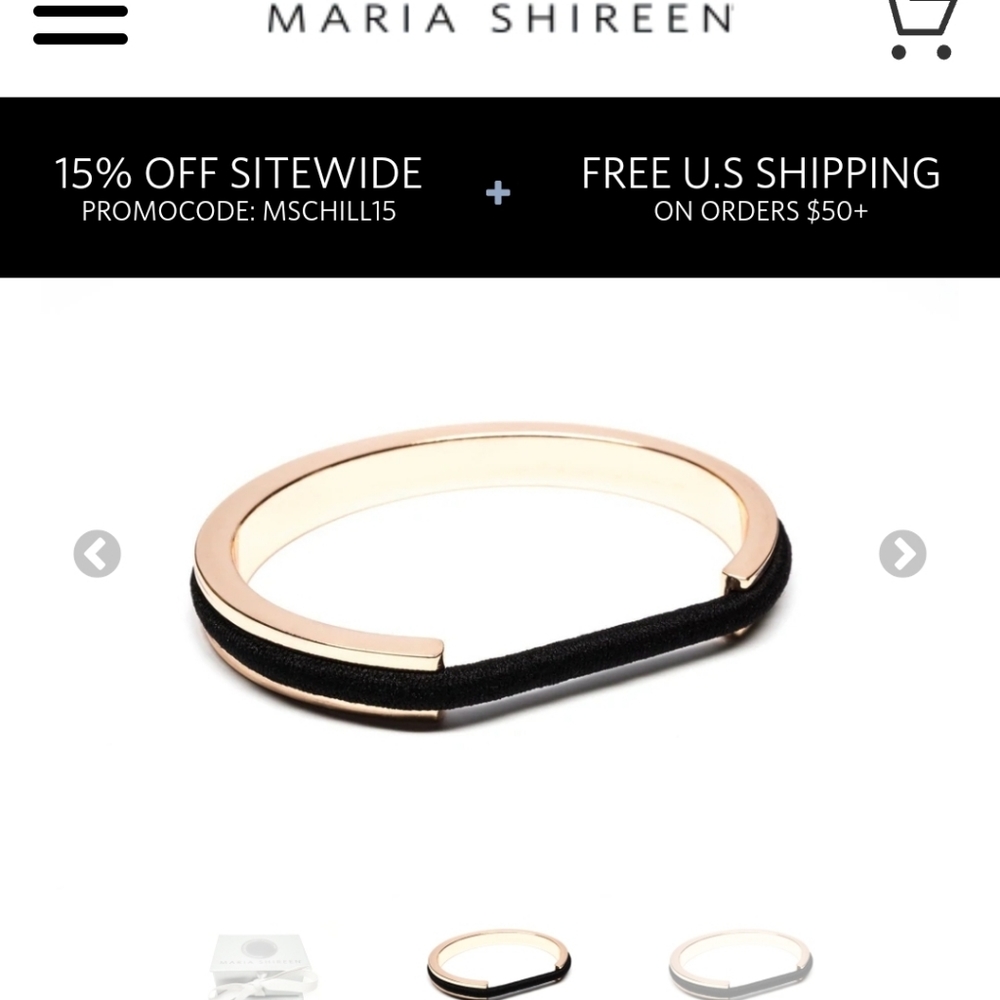Maria Shireen hair tie bracelet